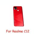 For OPPO Realme C12 RMX2189 Back Battery Cover Rear Panel Door Housing Case Repair Parts. 