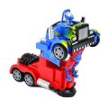 Transformers Optimus Prime Toy Autobot Automatic Robot To Truck Converting Light And Music Truck Toy For Kids. 