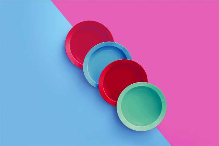 Large Deep Plate Sets Of 4 | Daraz.com.np