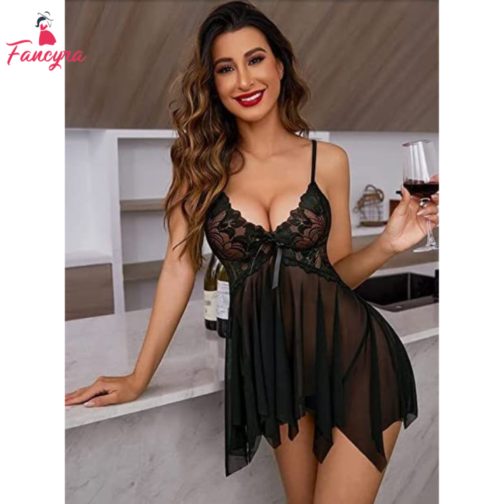 Fancyra%20Elegant%20Free%20Size%20Lace%20Babydoll%20Nightdress%20-%20Luxurious%20Nightwear%20Sleepwear%20-%20Image%203