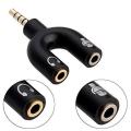3.5mm Audio Jack to Headphone Microphone Splitter Converter Adapter (Specially Design for Mobile and Tablet). 
