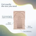 Bobbins Floss Embroidery Thread Knitting Needle Gauge Braided Rope Wrapping Measure Rule Wooden DIY Spinners Yarn Measuring Tools. 