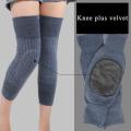 Long Unisex Knee Cover with Fur Inside - Knee Pain Relief Knee Warmer. 