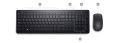 Dell Wireless Keyboard and Mouse - KM3322W -Black. 