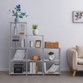 9 Cubes Bookshelf, 4 Tier Shelf Adjustable Diy Bookcases For Kid, Book Shelf Organizing Storage Shelving Cabinet For Bedroom Living Room Office. 