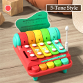 Children'S Xylophone Musical Instruments Toys Hand Percussion Instruments Two in One Percussion Instrument Puzzle Eight Tones Hand Tapping Piano. 