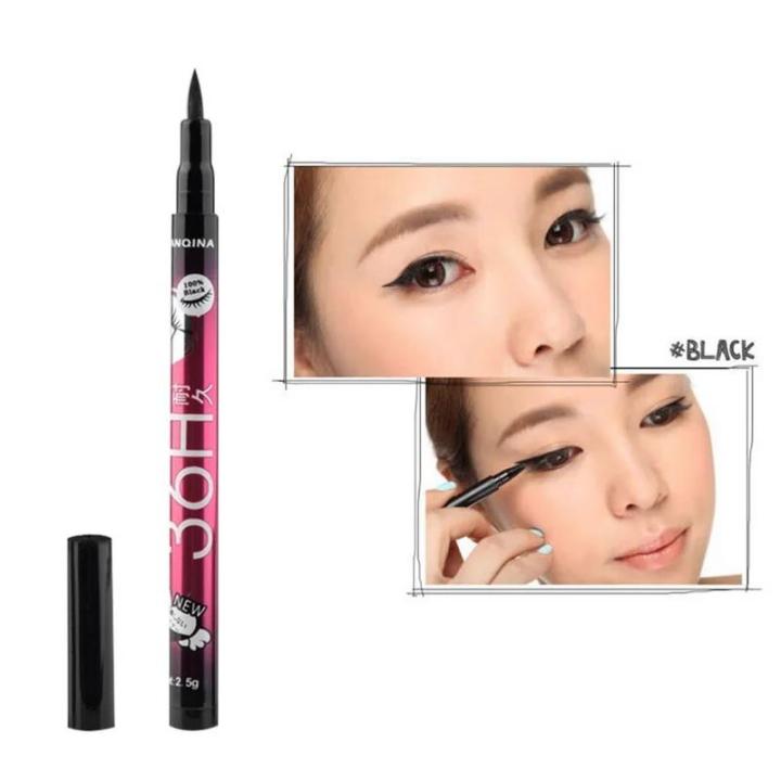 men>men%2012pcs/set%20YANQINA%20Lasting%2036H%20Liquid%20Eyeliner%20Pencil%20Waterproof%20Black%20Easywear%20Eye%20Liner%20Pen%20Cosmetic%20wholesale%20makeup%20eyeliner%20-%20Image%205