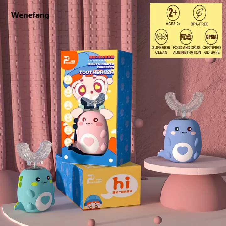 Wenefang%20Children%20U-shaped%20Electric%20Toothbrush%20360%20Degrees%20Smart%20Cartoon%20Kids%20silicone%20Toothbrush%20Automatic%20Rechargeable%20Sonic%20Toothbrush%20-%20Image%206
