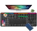 Anti-Slip Keyboard Pad with Office Excel Software Shortcuts Key Patterns. 