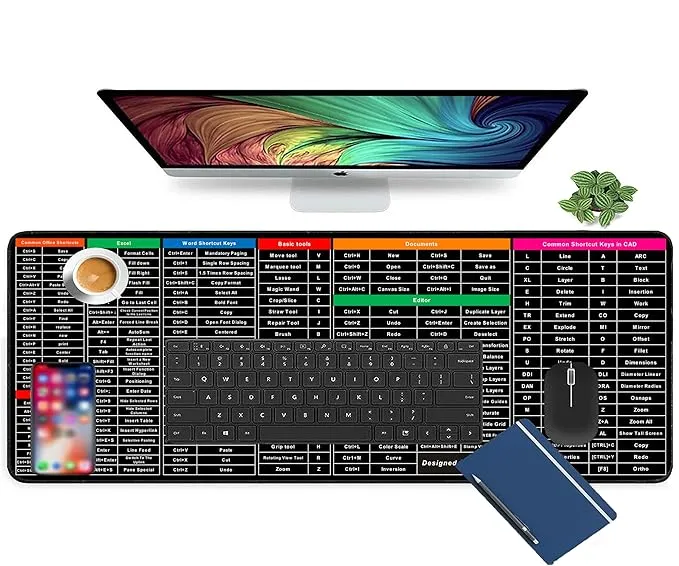 Anti-Slip%20Keyboard%20Mouse%20Pad%20With%20Office%20Excel%20Microsoft%20Software%20Shortcuts%20Key%20Patterns,%20Clear%20Extended%20Large%20Cheat%20Sheet-Color%20Black%20-%20Image%207