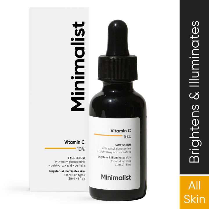 Minimalist 10% Vitamin C Serum for Glowing Skin 30 ml