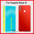 Original Huawei Nova 3i Phone Back Cover For Nova 3i Phone Backshell Back Cover Cases Glass Replacement. 