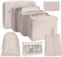 Polyester 7 Set Packing Cubes Luggage Packing Organizers For Travel Accessories. 
