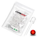 50pcs 8mm LED Emitting Diode Micro Indicator White Red Green Blue Yellow 3V DIY Circuit Transparent Diffused Arduino Bulb. 