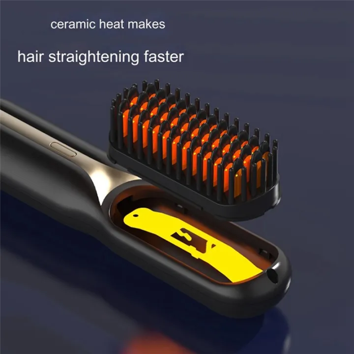 OUMERY%20Cordless%20Hair%20Straightener%20Hot%20Heating%20Comb%20Professional%20Electric%20Brush%20for%20Hair%20Smoothing%20Iron%20Negative%20Ion%20Hair%20Care%20B%20-%20Image%205