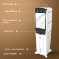 Crompton 52 Litre Air Cooler Optimus Neo 52 Tower Air Cooler With Everlast Pump, Auto Fill, 4-Way Air Deflection and High Density Honeycomb pads; White & Black, 1 Year Warranty. 