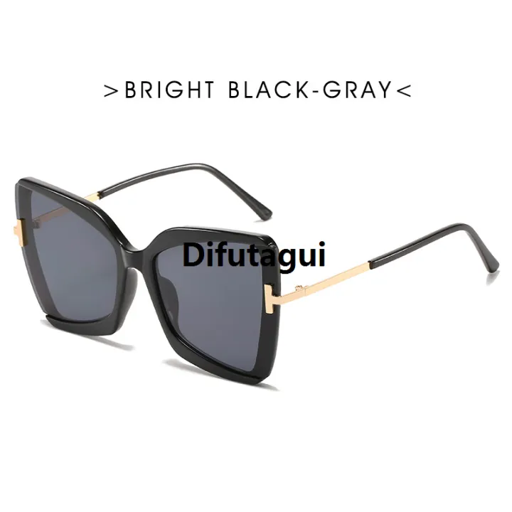Difutagui%20High%20Quality%20%5B%20New%20%5D%20Butterfly%20Shape%20T%20Word%20Sunglasses%20Large%20Bargain%20price%20Frame%20Sun-Proof%20Sunglasses%20Female%20Street%20Shot%20Glasses%20-%20Image%206