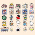 50/100Pcs Cartoon Anime Crayon Shin Chan Stickers For Car Laptop Phone Stationery Decor Decals Waterproof Sticker Kids Toys. 