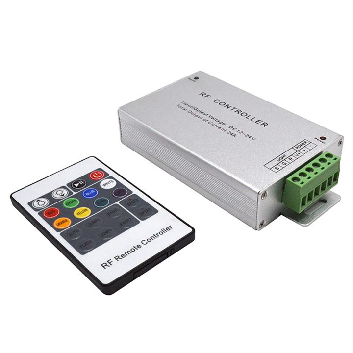 5X LED Controller 12-24V Low Pressure RF Colorful 20-Key Remote Control RGB Light Bar Dimming Controller