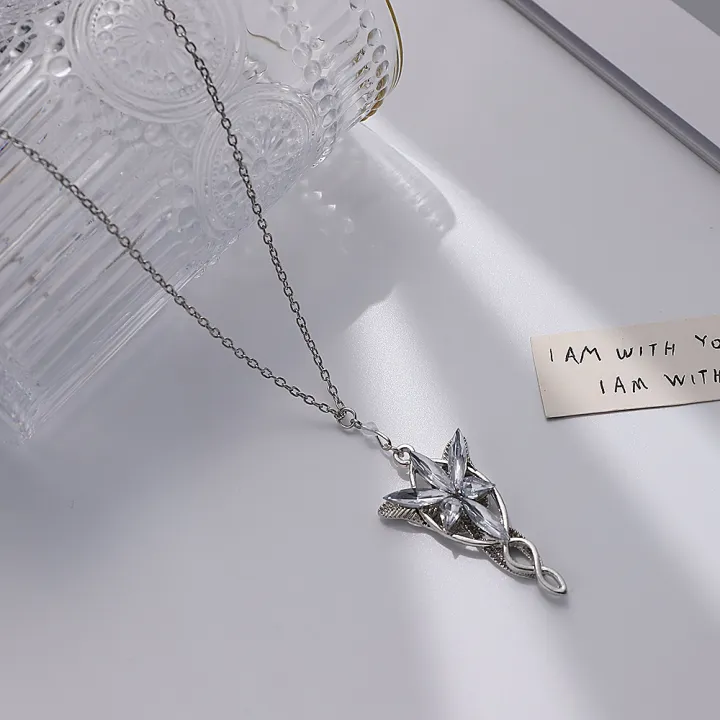 %5B%20New%20%5D%20The%20Lord%20of%20the%20Rings%20Magic%20Ring%20Fairy%20Princess%20Ornament%20Twilight%20Star%20Necklace%20Dawn%20Star%20Men's%20and%20Women's%20Necklaces%20-%20Image%202