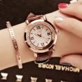 【FOOT SOFA】LSVTR genuine ladies watch flowing water diamond British watch Korean fashion student belt watch female models. 