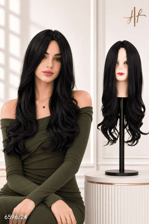 Full Head Ladies Synthetic Hair Wig | Fibre Hair Natural Hairline Wig | Soft Silky & Lightweigh