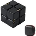 Infinity Cube， Aluminum alloy metal Infinity Cube Fidget toy, a stress relieving Rubik's Cube gift for children and adults. 