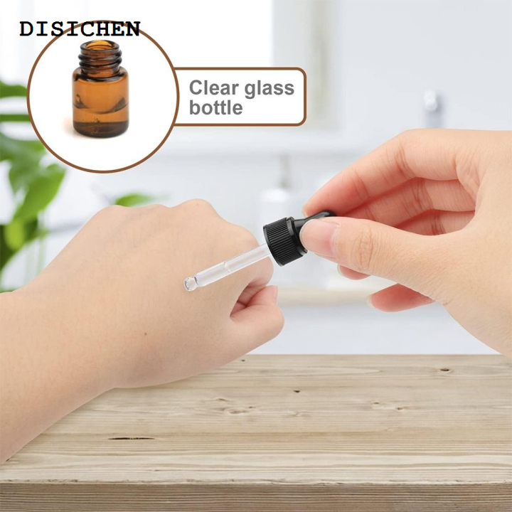 DISICHEN%20Portable%201/15Pcs%20Round%20Amber%20Glass%20Dropping%20Bottles%20Mini%20Brown%201ml%20Empty%20Sample%20Dropper%20Bottles%20Essential%20Oils%20-%20Image%202