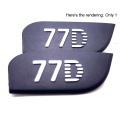 1 PCS for Cover Fuselage Name Plate for 77D Tag Plate Nameplate Camera Repair Parts ABS. 