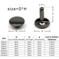 100Sets Metal Leather Collar Decor Rivet Stud 6/8/10mm Double Cap Spot Nail Clothes Accessory Screw Leather Bag Stud Bag Belt Jacket Shoes Repair. 