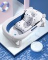 Foldable Soft Baby Bathtub Set With Adjustable Pillow. 