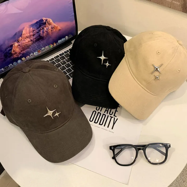 Unisex%20Star%20Denim%20Cap%20Fashion%20Y2k%20Metal%20Pattern%20Baseball%20Cap%20Adjustable%20Peaked%20Cap%20for%20Outdoor%20Travel%20Sun%20Protection%20All%20Ages%20Streetwear%20-%20Image%202