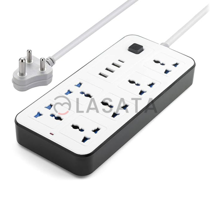 Silvertek 3000W Multiplug with 6 charging port , 3 USB Port & C-Type Charging Port