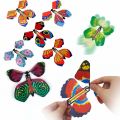 1/5PCS Flying Magic Butterfly Toy Creative Fancy Kids Magic Prop Rubber Band Power Surprise Birthday Wedding Gift Random Style. 