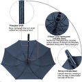 Large Golf Umbrella Windproof Extra Large, Automatic Open Double Canopy Vented Oversized Adult Umbrella for Rain and Wind. 