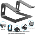 Aluminum Stand for Portable Laptop Stand Desktop Stand Easy Install Black. 