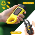 1 PCS Hand Crank Solar Powered Flashlight, Emergency Rechargeable LED Flashlight, Survival Flashlight, Torch for Outdoor Sports. 
