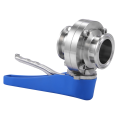 3X 1-1/2 Inch 38mm Sanitary 1.5 Inch Tri Clamp Butterfly Valve Squeeze Trigger for Homebrew Dairy Product. 