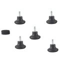 5 Pack Bell Glides for Office Chair Without Wheels, Replacement Rolling Chair Swivel Wheels Fixed Stationary Castors. 