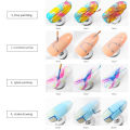 Kqueebee Nail Spider Gel Set, Pulling Line Nails Art Silk 6 Pcs Line Painting Soak Wire Drawing Elasticity Off Design Lacquer Long Lasting DIY UV Nail Gel. 