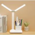 USB Rechargeable Double Head Table Lamp With Dimmable LED. 