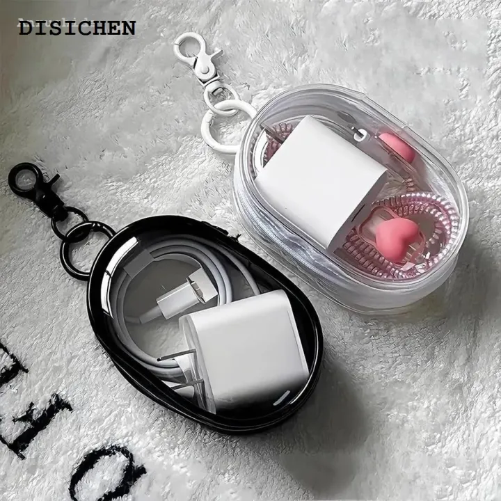 DISICHEN%20Profesional%20Anrushide%20Data%20Cable%20Charger%20Charging%20Storage%20Transparent%20Cable%20Wrap%20Portable%20New%20On-the-go%20Outdoor%20Headphone%20Organizer%20Cell%20Phone%20Organizer%20B%20-%20Image%202