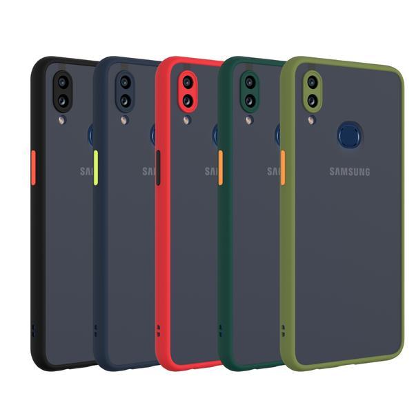 Samsung Galaxy A10s Camera Protection Smoke Transparent Shockproof Phone Back Cover Case