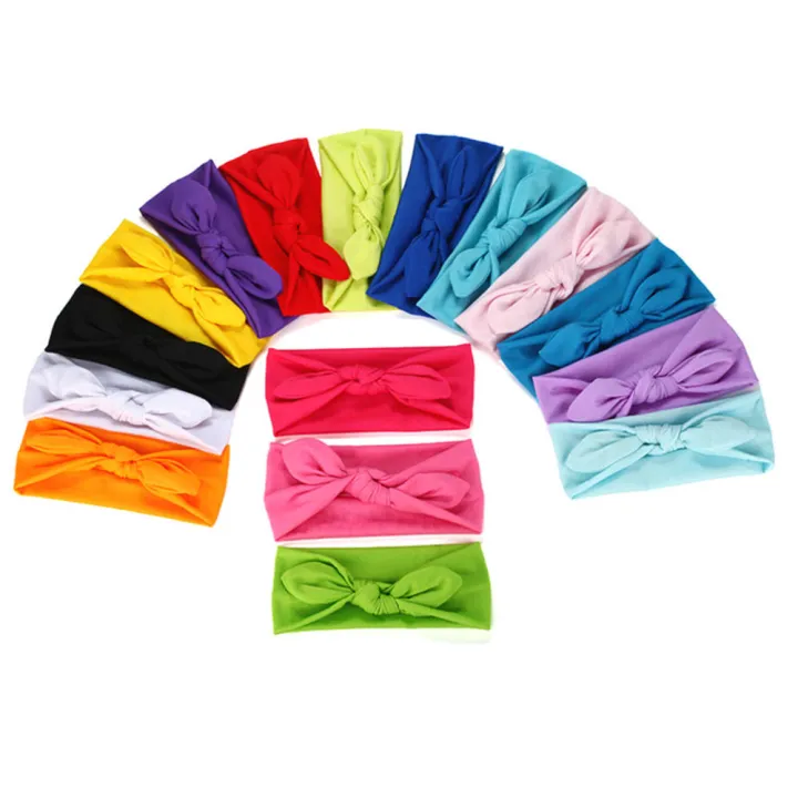 Solid%20Color%20Headbands%20for%20Women%20Headwraps%20Hair%20Bands%20with%20Bows%20Cotton%20-%20Image%203