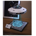 UFO Spacecraft Ornament Puzzle Building Block Ship Aerospace Science Assembly Model. 