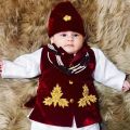 Kids Zone - Baby Boy Rice Feeding Pasni Ceremony Dress. 