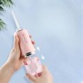 Water Flosser Professional Cordless Dental 230 ML Oral Irrigator Waterproof 3 Modes with Cleanable Water Tank Portable and Rechargeable for Teeth Care. 