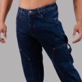 Wraon Dark Blue Solid Premium Carpenter Jeans Pant For Men - Fashion | Jeans | Pants For Men | Men'S Wear. 