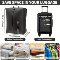 2 Pcs Vacuum Bags for Travel Reusable Compression Bags for Carry on Suitcases and Backpack. 