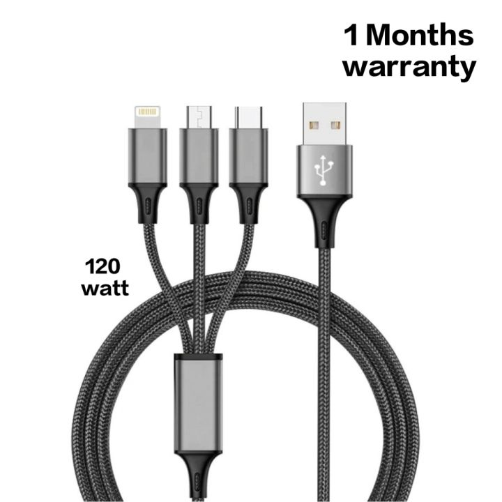 With%20Warranty%203%20in%201%20Cable%2020/30%20/65%20/%20120%20Watt%20%20Max%20Support%20Usb%20Type%20A%20To%20Type%20Micro%20/%20B%20/%20C%20/%20Lightning%20%20Cable%20-%20Image%202